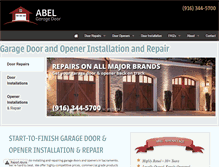 Tablet Screenshot of abelgaragedoor.com